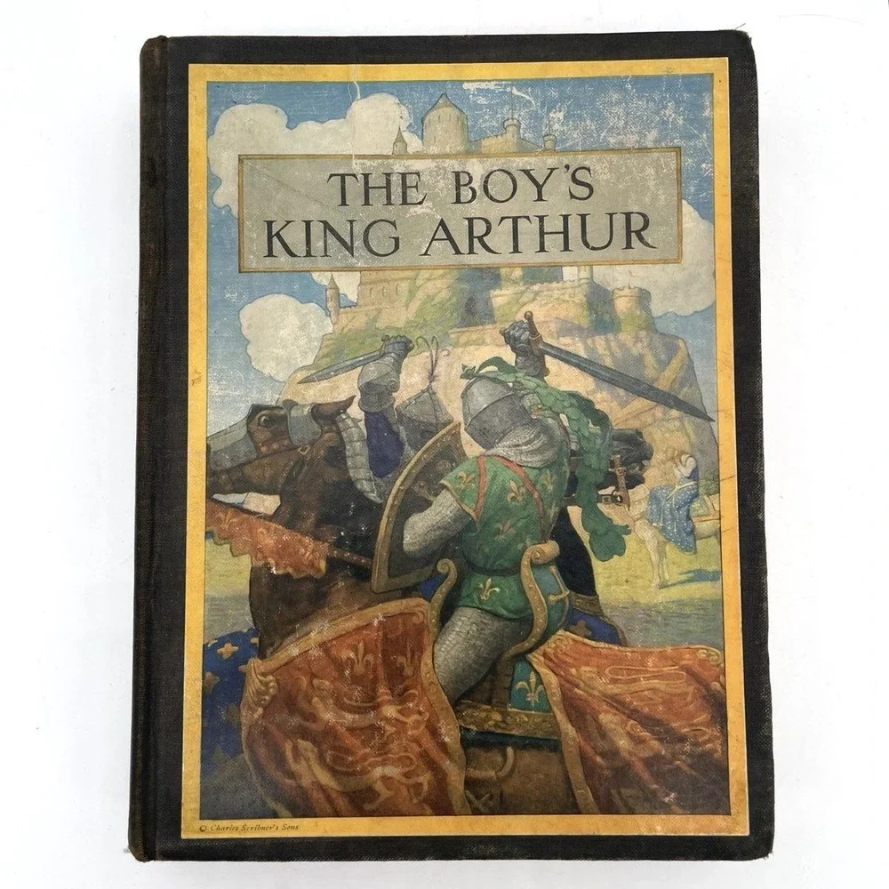 The Boy's King Arthur bySidneyLanier Illustrated byN.C.Wyeth Hardcover Scribner